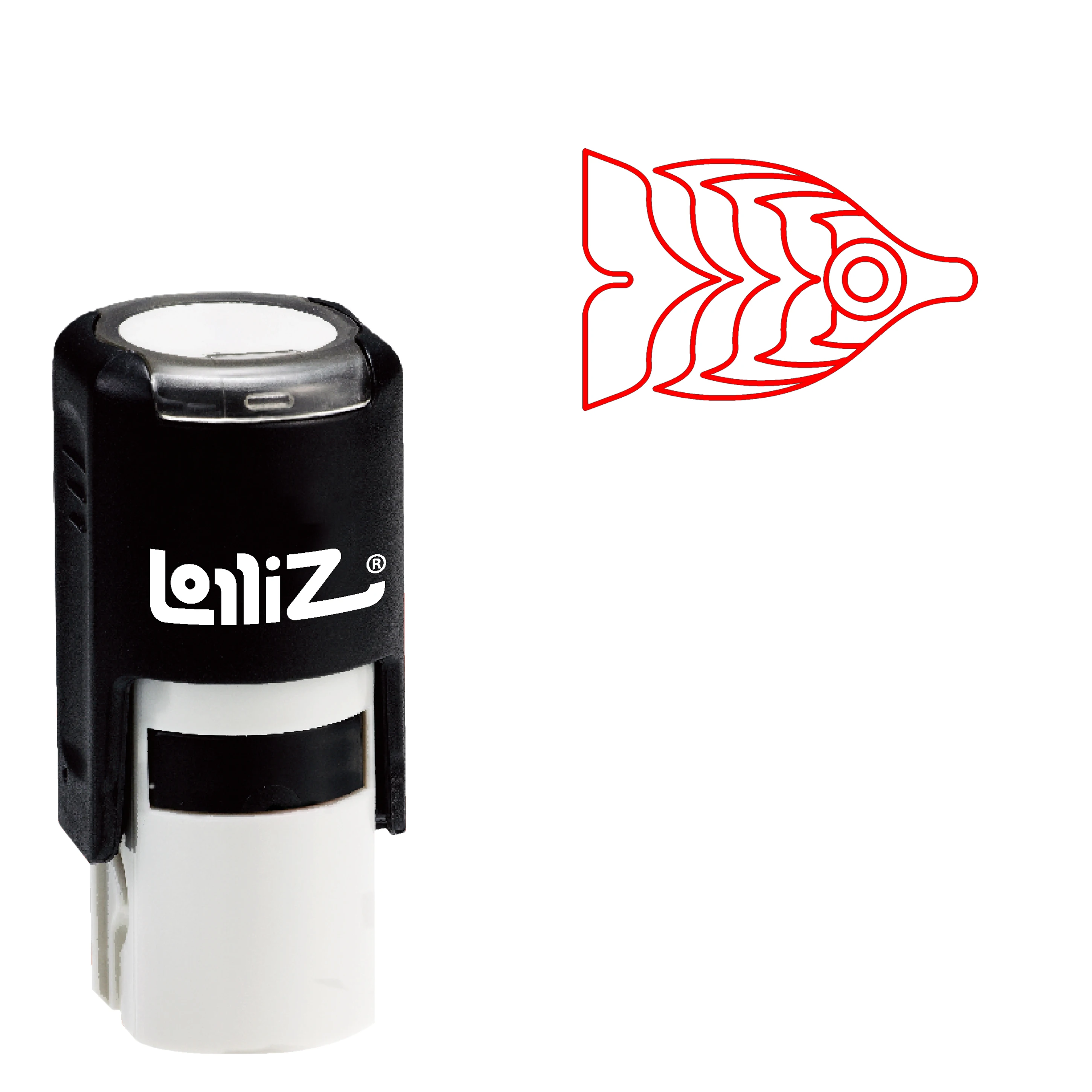 

LolliZ Biomorphic Animal Symbol Series Design #108 Self-Inking Rubber Stamp