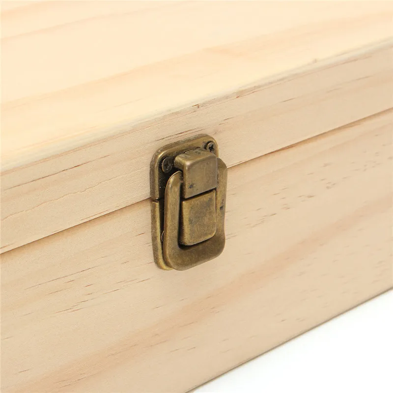 Однослойный деревянный большой контейнер для хранения эфирных масел 64 бутылки