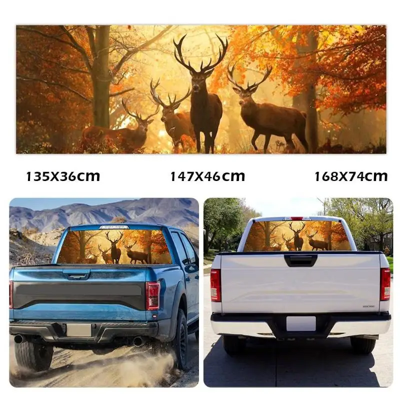 VODOOL автомобильные наклейки Elks in Woods тонировка заднего окна Графический