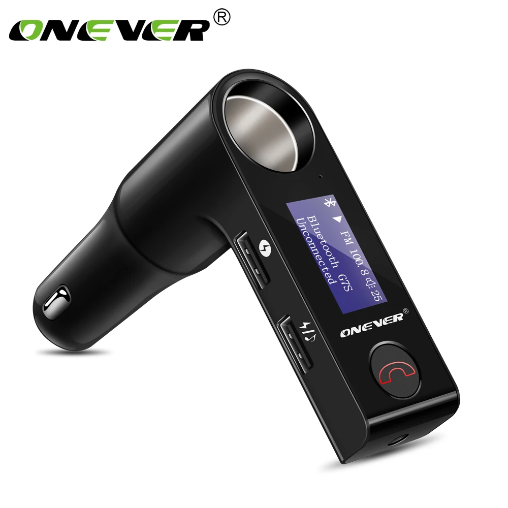 Onever 5V3.1A fm передатчик комплект громкой связи прикуриватель порт беспроводной