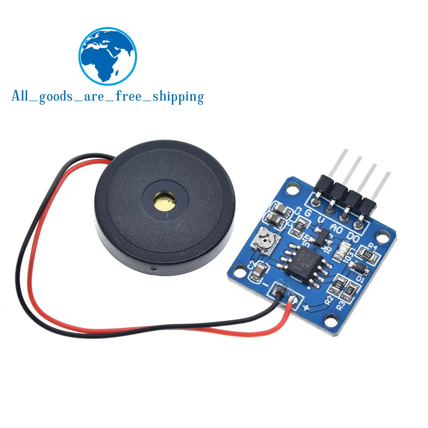 Пьезоэлектрический ударный датчик Вибровыключатель с пластиной для Arduino 51 UNO