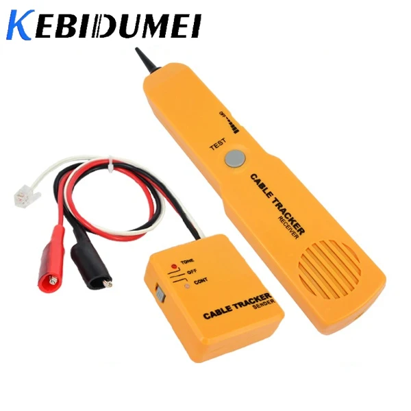 

kebidumei RJ11 Network Phone Telephone Cable Tester Toner Wire Tracker Tracer Diagnose Tone Line Finder Detector Networking Tool