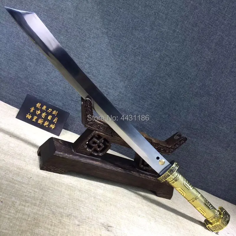 Металлическая ручка китайский кунг фу боевой короткий нож сильный T1095 лезвие из
