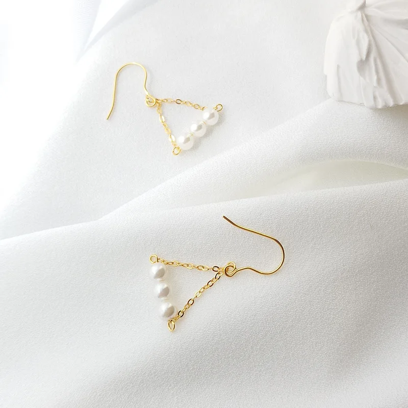 Женские серьги из стерлингового серебра 925 пробы в Корейском стиле Простые