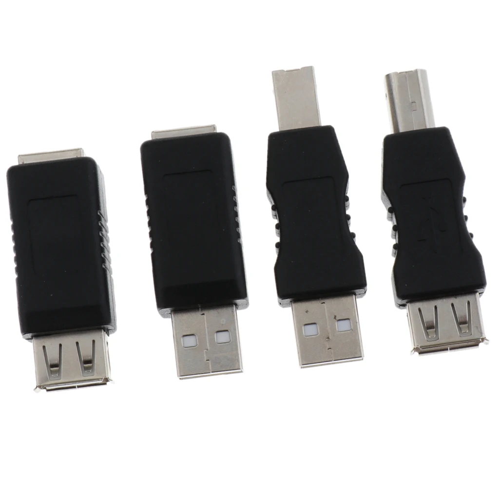Адаптер конвертер MagiDeal 4 в 1 с USB Type A на B для принтера сканера адаптер