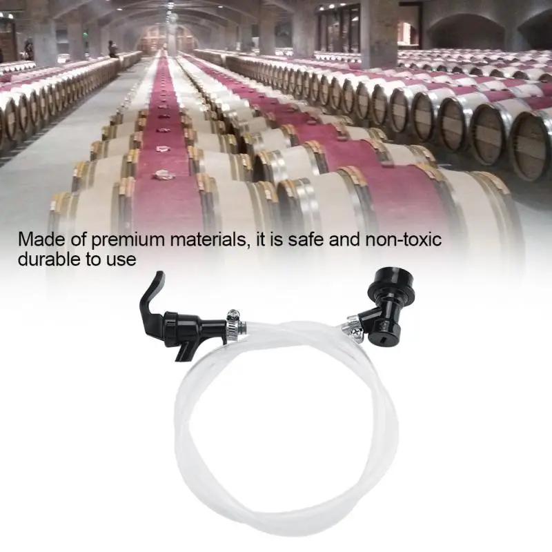 Новый пивной шланг 100 см со смесителем для вечеринки и шариковым замком | Дом сад