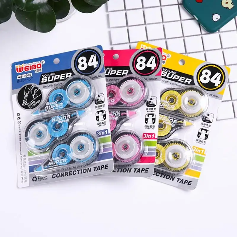 3 шт./компл. коррекция ленты студент Корректирующая лента Офис школа канцелярские