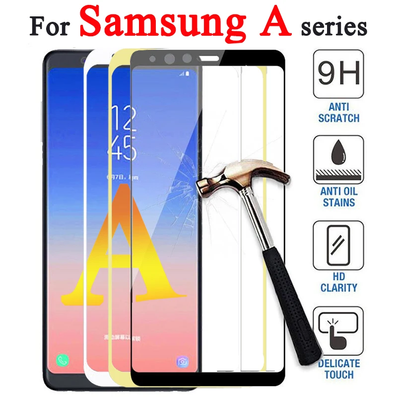 Закаленное стекло для samsung a8 2018 Защита экрана galaxy a6 plus a7 a5 sansung a6plus a8plus a 5 6 7