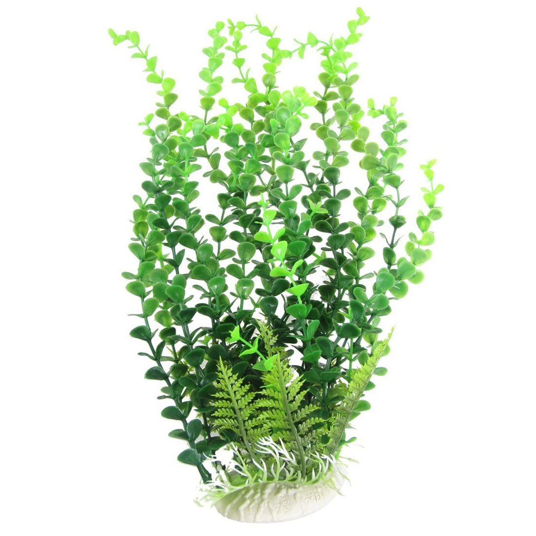 40 см аквариум aquascaping зеленое искусственное растение с керамической