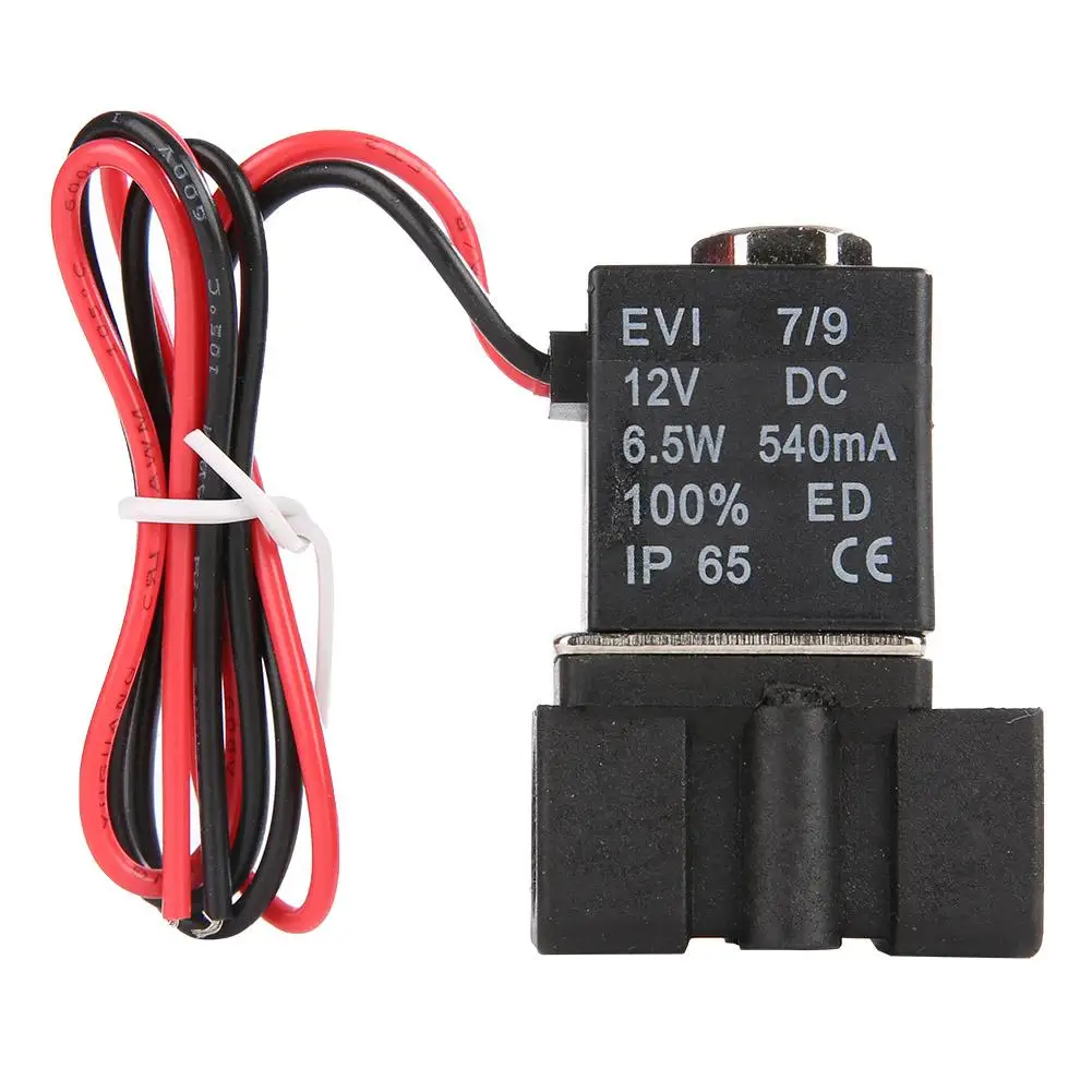Запорный клапан 1/8 &quotNPT 2 Way пластиковый Электрический электромагнитный NC