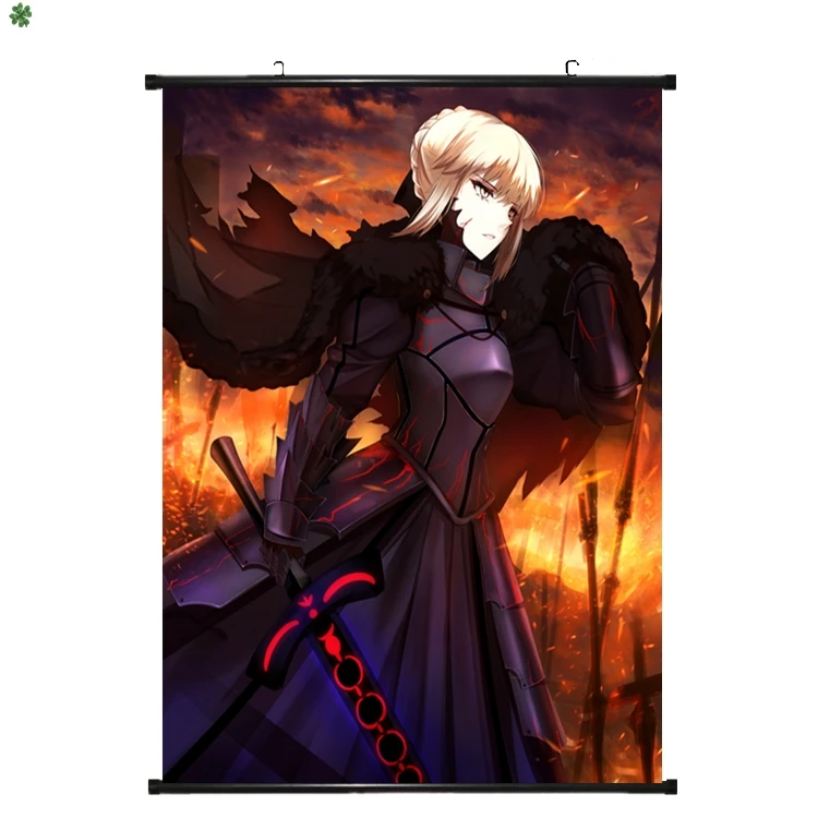 Японский аниме Декор стены прокрутки плакат Fate Grand заказ напечатанная живопись