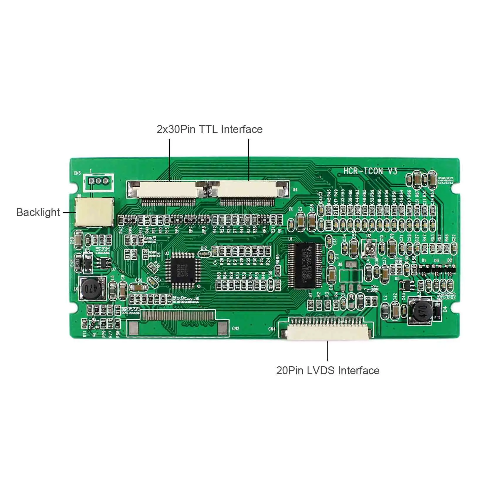 Фонарь N3 с разрешением 800x480 2x30pin TTL для AT080TN42 AT102TN03 LCD | Электроника