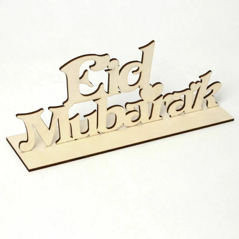 Eid Mubarak орнамент мусульманский для домашней вечеринки стол DIY деревянная отделка |