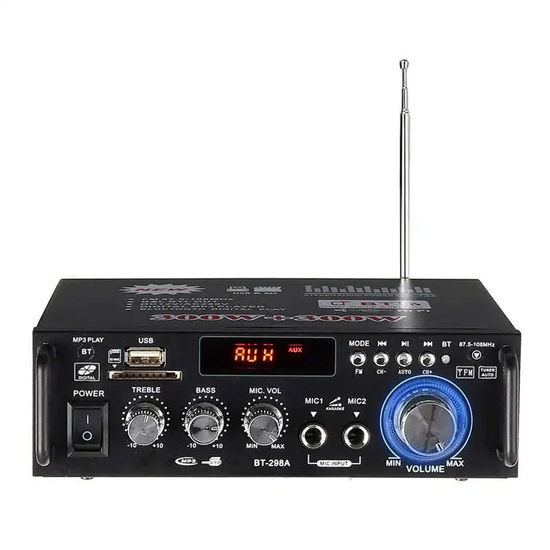 600W Home Amplifiers Audio Bluetooth Amplifier Subwoofer Theater Sound System Mini Professional | Электроника