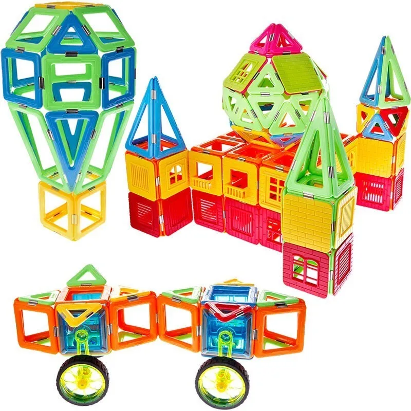 Магнитные игрушки строительные блоки Магнитная конструкция Дети DIY детские