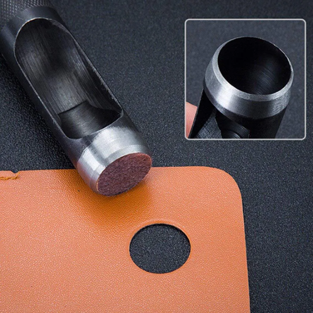 

Round Hollow Punch Set 12Pcs Leather Craft Punch Tool Hollow Hole Punch Cutter Tool For Watch Bands Belts Canvas Paper Plastic
