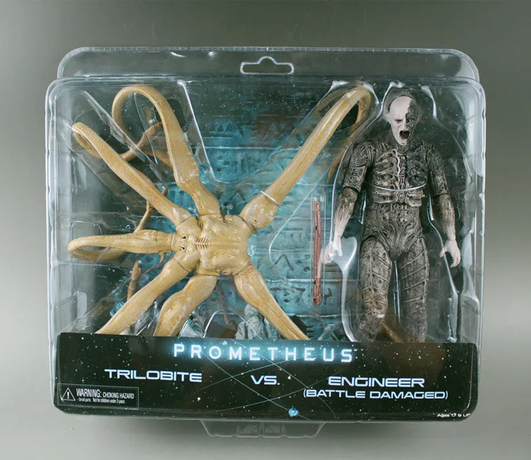 Neca Alien Prometeo фигурка трилобит против инженера битва поврежденных Ver Giocattoli 7 &quot18