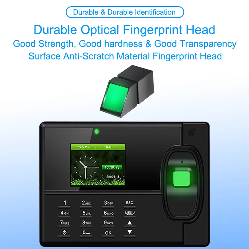 OULET Finger print Attendance USB TCPIP For Biometric Aystem Time Clock Employee Recorder Fingerprint | Безопасность и защита