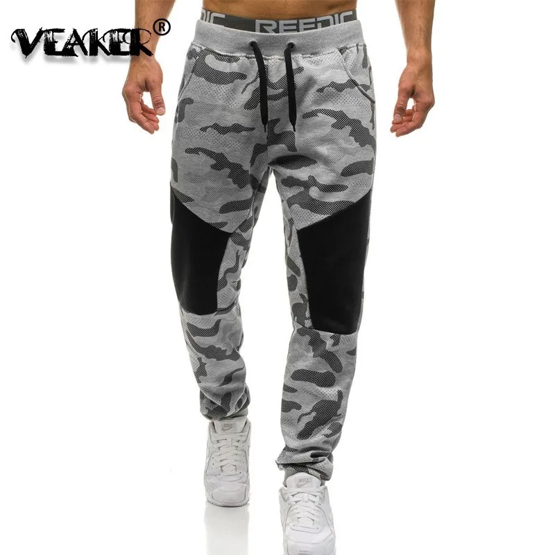 

2019 New Male Sweatpants Camouflage Pants Men's Fitness Bodybuilding Gyms Pants Casual Trousers hip hop joggers pantalon hombre