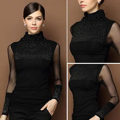 M 3XL сексуальные кружевные топы осень 2016 blusas новый тонкий размер плюс Кружевная