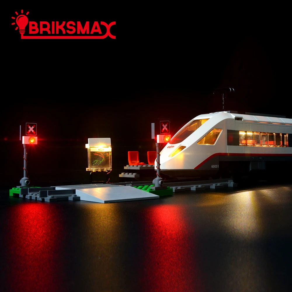 Комплект BriksMax со светодиодсветильник кой для 60051 городских поезда