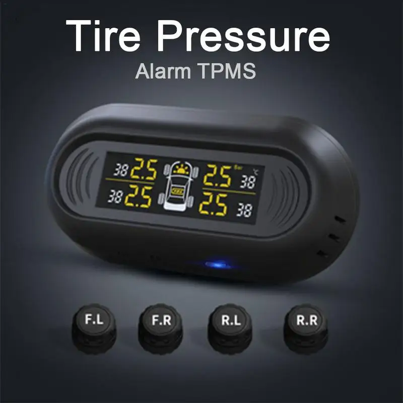 Мини Лобовое стекло беспроводной цифровой манометр автомобиля TPMS солнечной