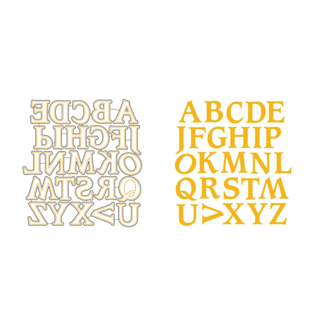 Штампы с английскими буквами для скрапбукинга горячее поступление