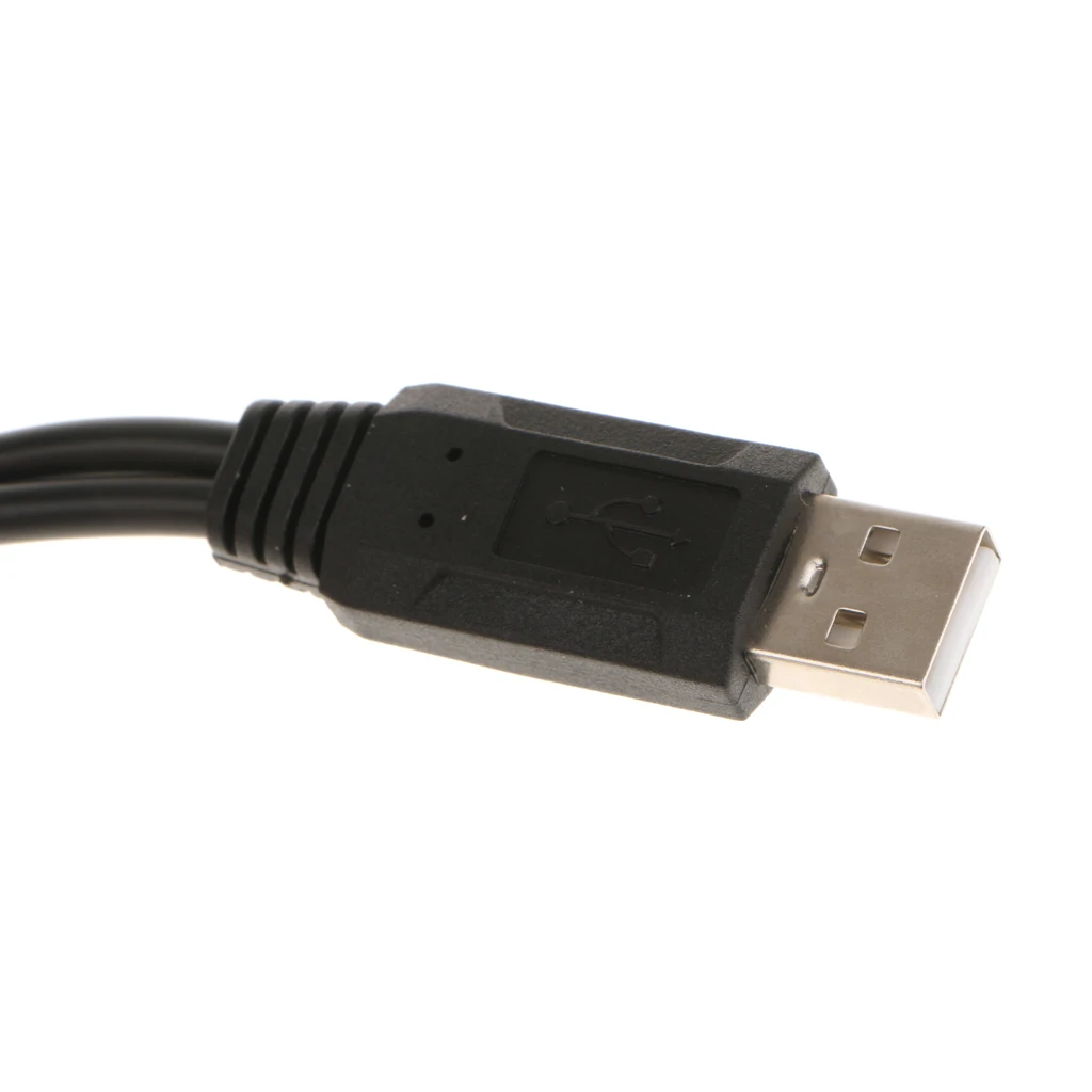 Кабель адаптер MagiDeal USB 2 0 Male Dual Female Jack Y Splitter Hub|Компьютерные кабели и разъемы| |