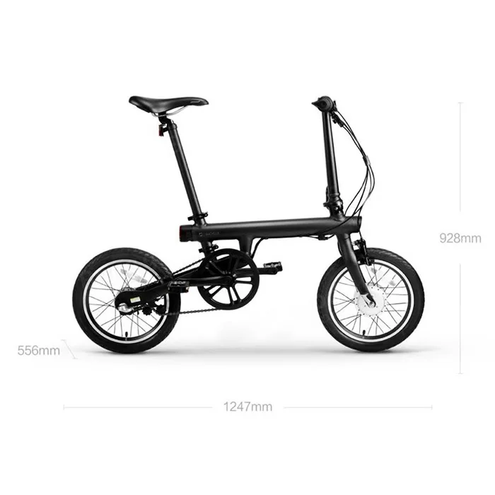 100% Original Xiaomi QiCYCLE-EF1 Smart Folding Electric Bike Bluetooth 4.0 16 Inch Mini Bicycle Support For APP | Электроника