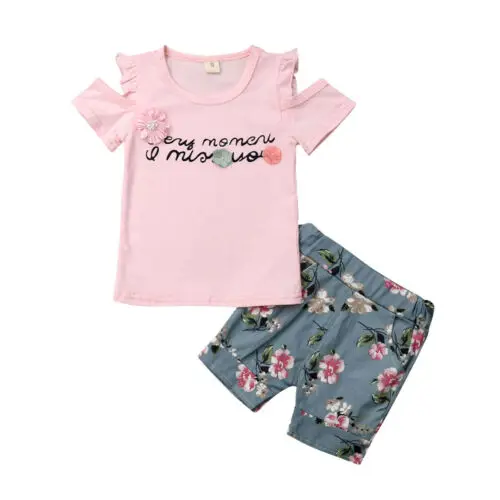 Одежда для маленьких девочек комплект одежды из 2 предметов девочек|Комплекты