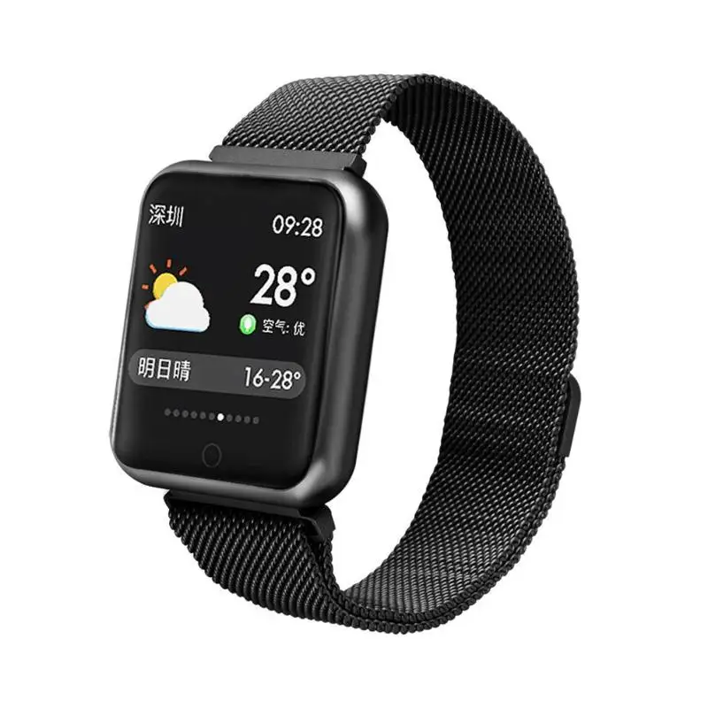 2019 Новый P68 спортивные умные браслеты пульсометр Фитнес браслет IP68