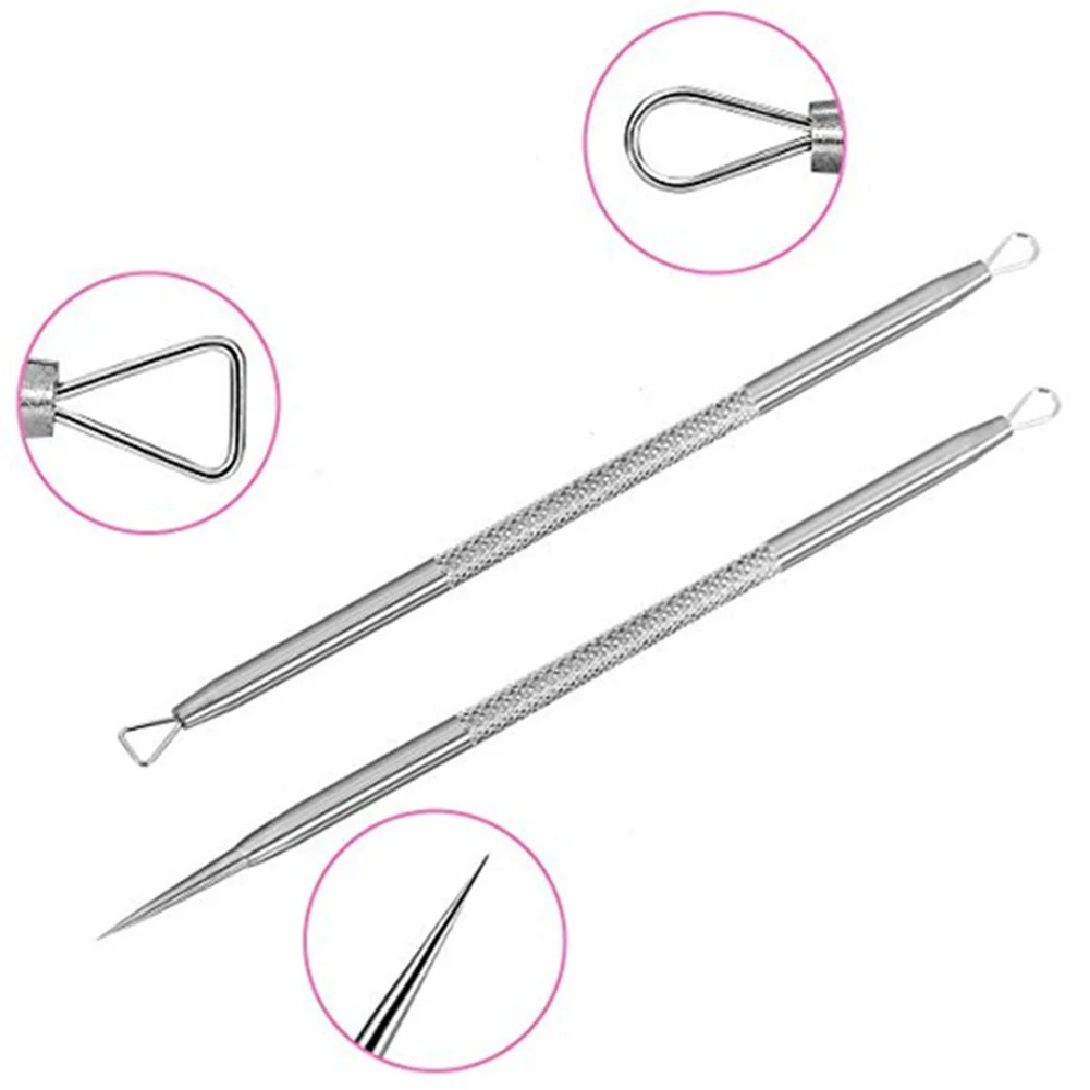 5 шт. Уход за лицом Макияж Extractor игольчатый Пинцет для прыщей палочка удаления