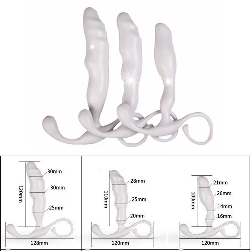 Белый G Spot массажер простаты анальный штекер мужской мастурбатор стимулятор