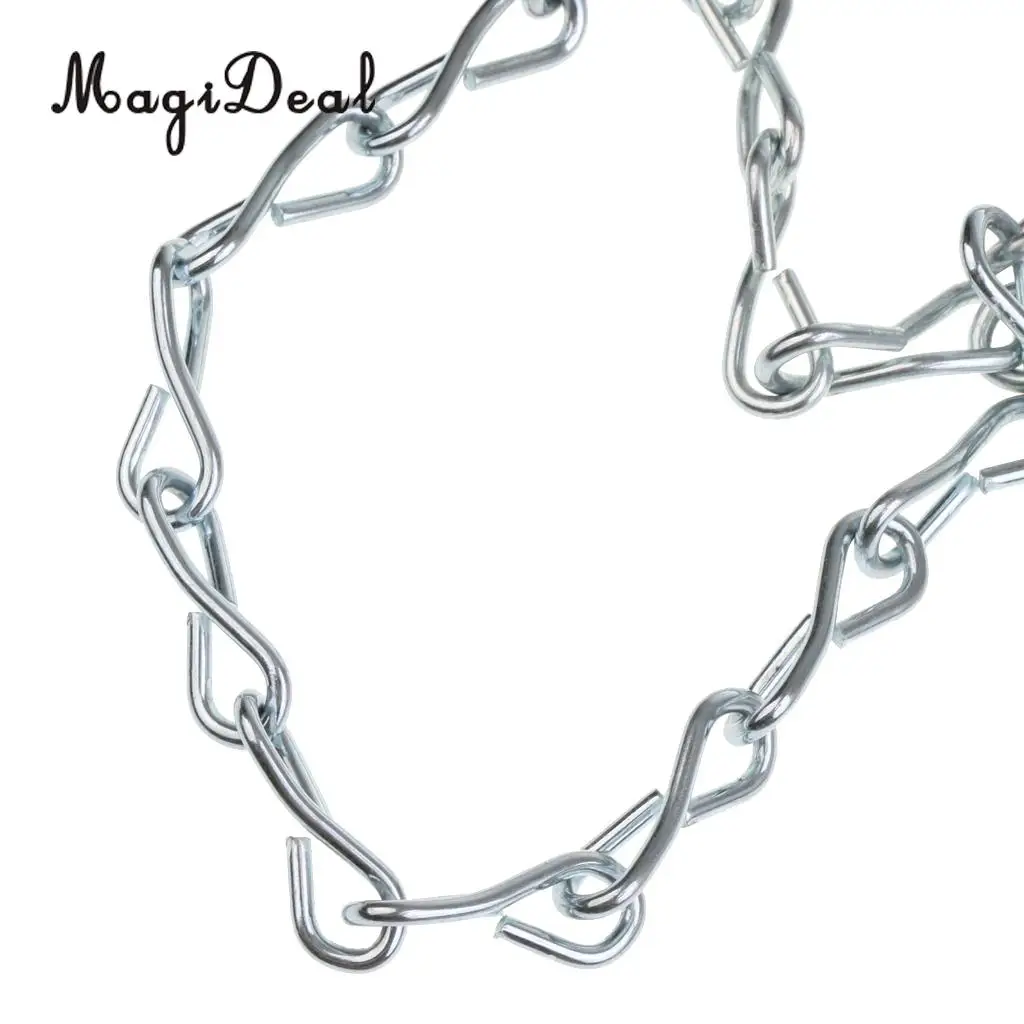 Баскетбольная сетка MagiDeal сверхпрочная металлическая баскетбольная со звеньями