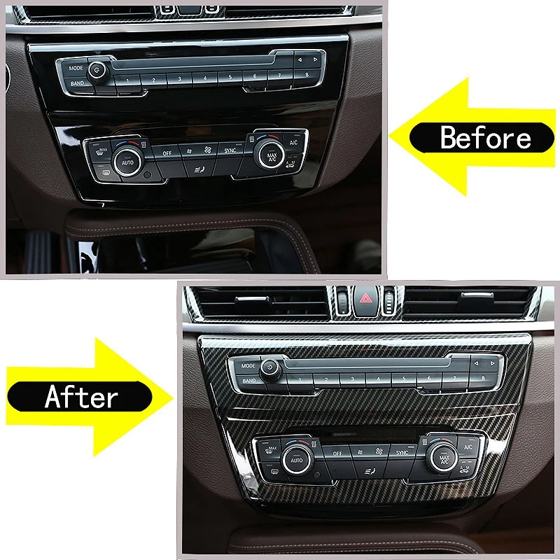 Carbon Fiber For Bmw New X1 F48 20I 25I 25L 2016-2018 Abs Center Ac Outlet Vent Cover Trim X2 F47 2018 | Автомобили и мотоциклы