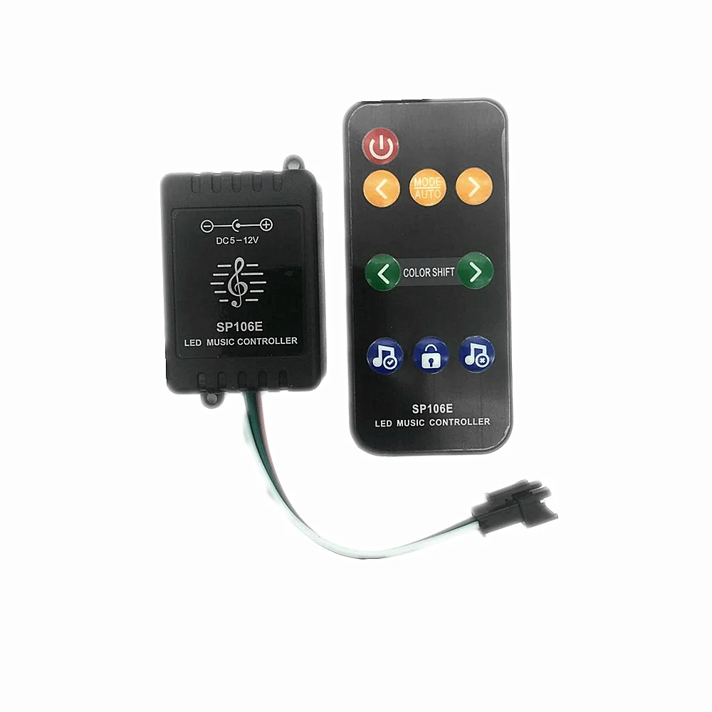 5 шт. светодиодный музыкальный контроллер SP106E с 9 клавишами модель WS2811 /WS2812B/6812