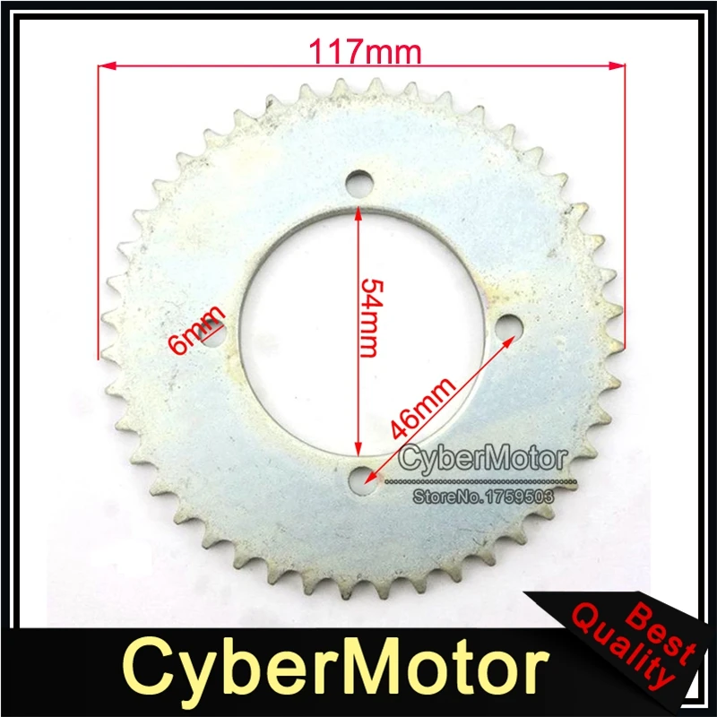 Задняя звездочка для 2 тактного двигателя 43cc 49cc 54 мм 4 tooth T8F|chain sprocket|rear chain sprocketgoped