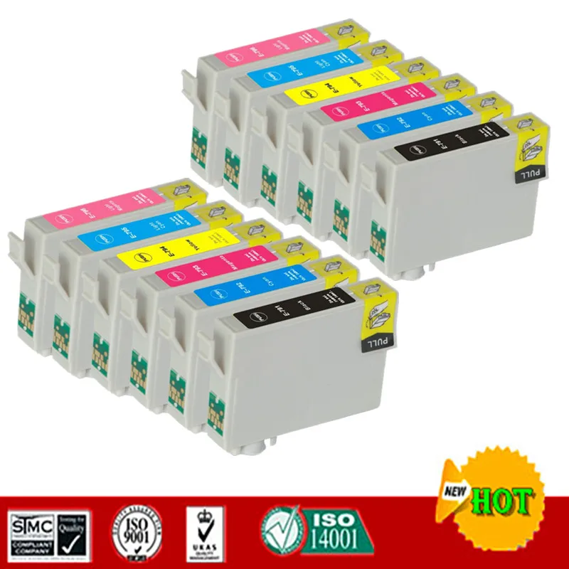 Совместим с картриджем чернил Epson T0791 T0796 подходит для Stylus Photo 1400 1500 P50 Artisan 1430 PX650 PX660