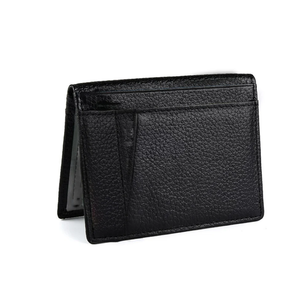 

Fashion Man's Genuine Leather Bank Credit Card Holder male Leather Card Package Coin Purse Business card holder porte carte