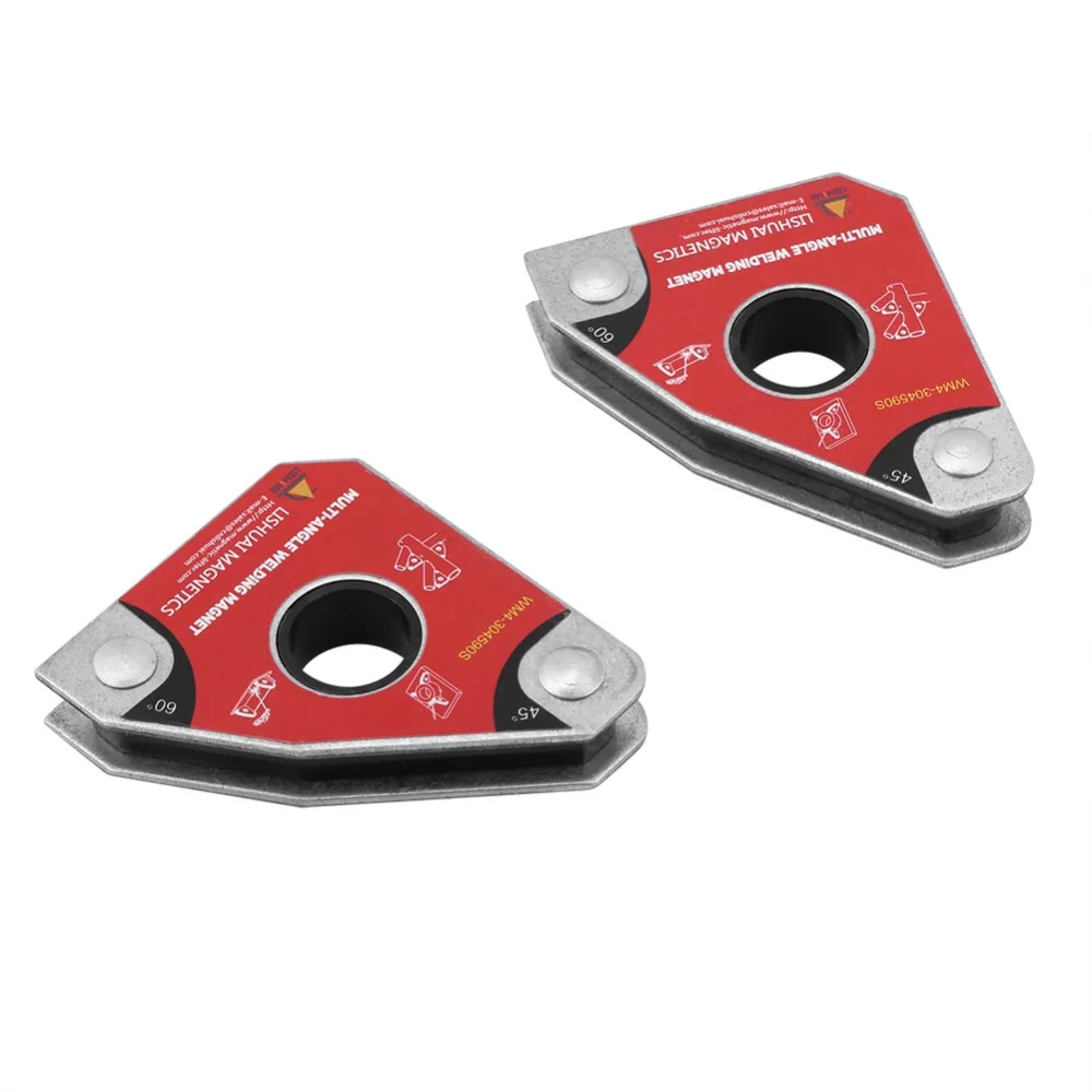 

2pcs Multi-angle 30/60/45/90 Welding Magnets Holders Soldering Tools For Electric Welding Iron Suction Holding Manual Tools