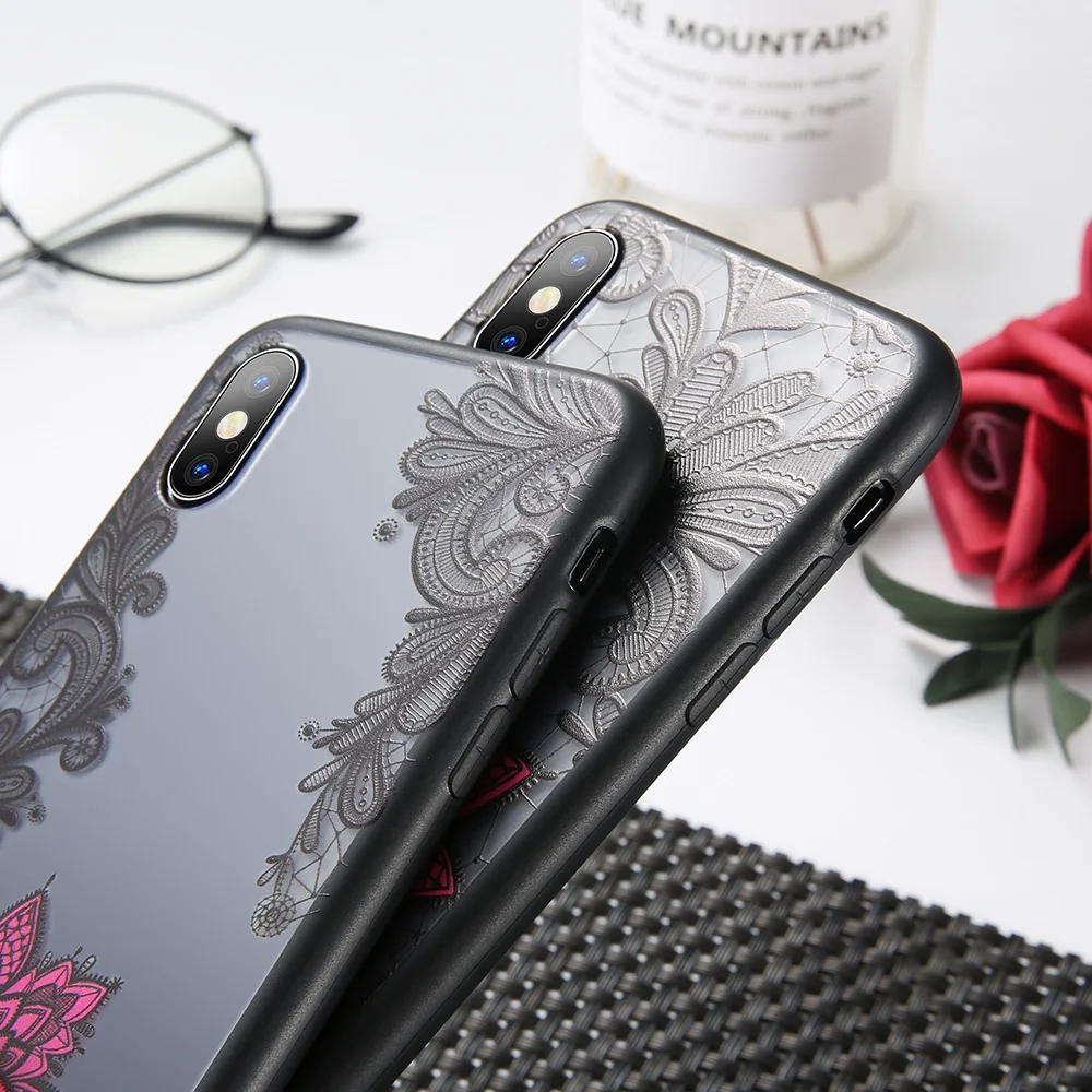 Kisscase чехол для iPhone 7 8 X XR 6 6S Plus XS MAX 5 5S SE черный розовый Чехол Coque Fundas | Мобильные