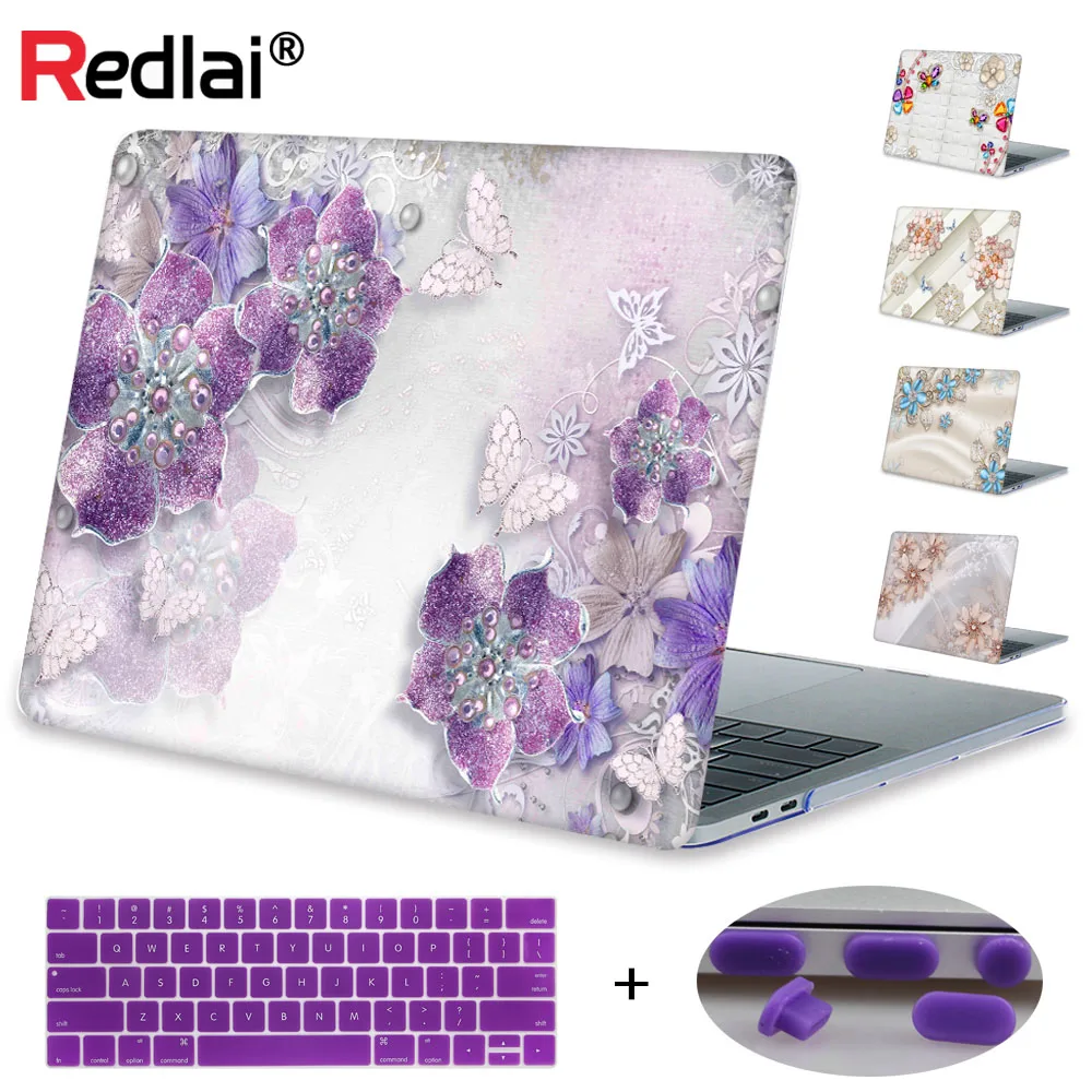 Чехол для ноутбука Redlai MacBook 12 дюймов Air 11 13 New Pro 15 Touch bar A2159 жесткий чехол с