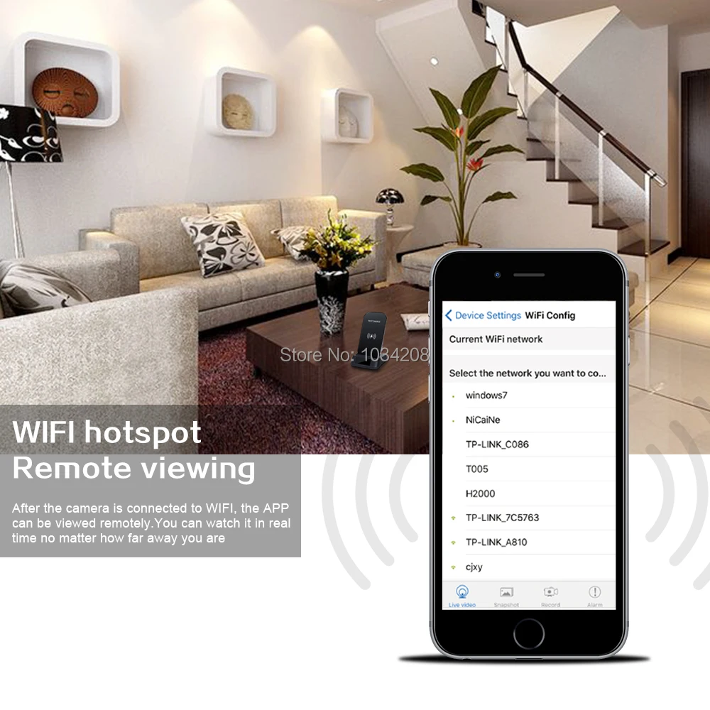 Новые стильные Лидер продаж P2P 1080 P HD беспроводной мини WiFi Камера с невидимыми ИК