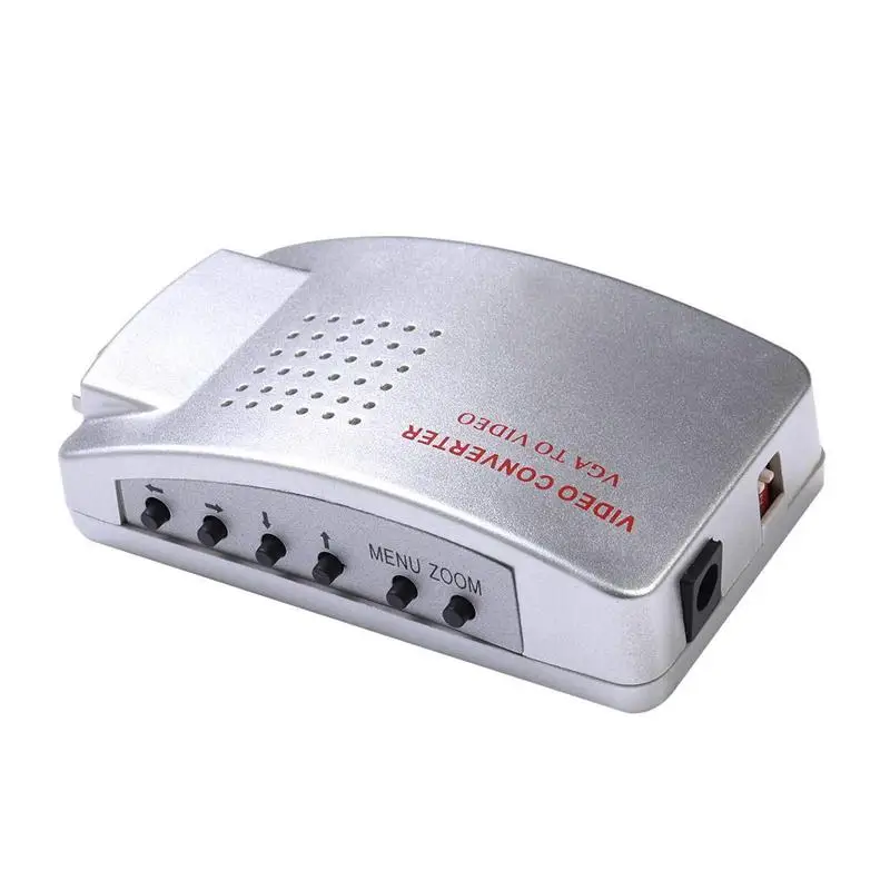 VGA в AV TV RCA композитный конвертер адаптер s-видео коробка для ПК ноутбука Windows Mac (ПК