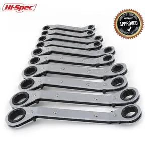 Набор инструментов Hi-Spec динамометрический ключ с храповым механизмом, 1 шт., гаечный ключ с двойной коробкой, Универсальное кольцо