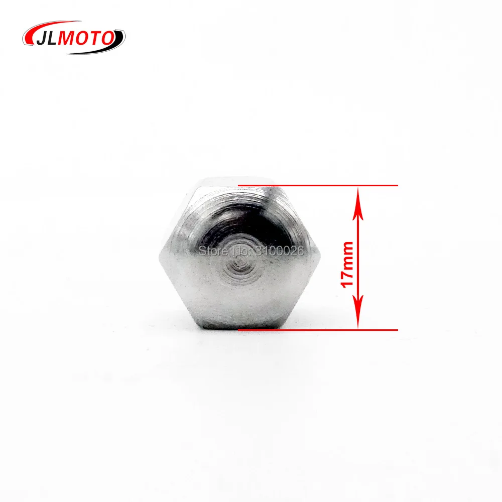 

4 Sets M10 Chrome Wheel Hub Bolt Nut Fit For Jinling Alloy Aluminum Rim Wheel ATV Buggy UTV Quad Bike Go Kart Vehicle Moto Parts