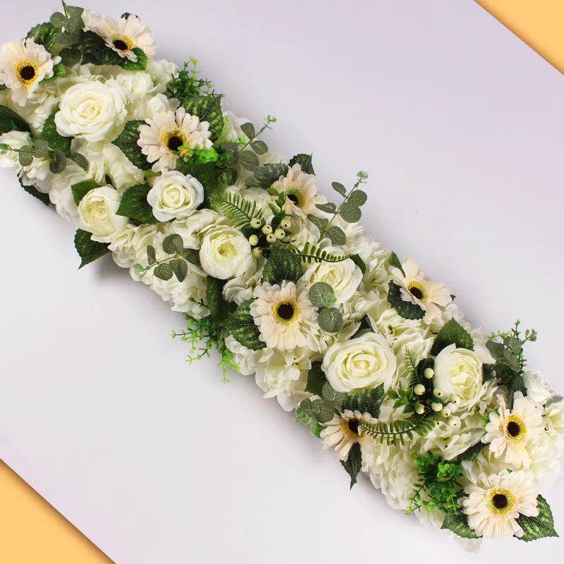 DIY 1 м свадебное цветочное украшение для железной арки искусственная Цветочная