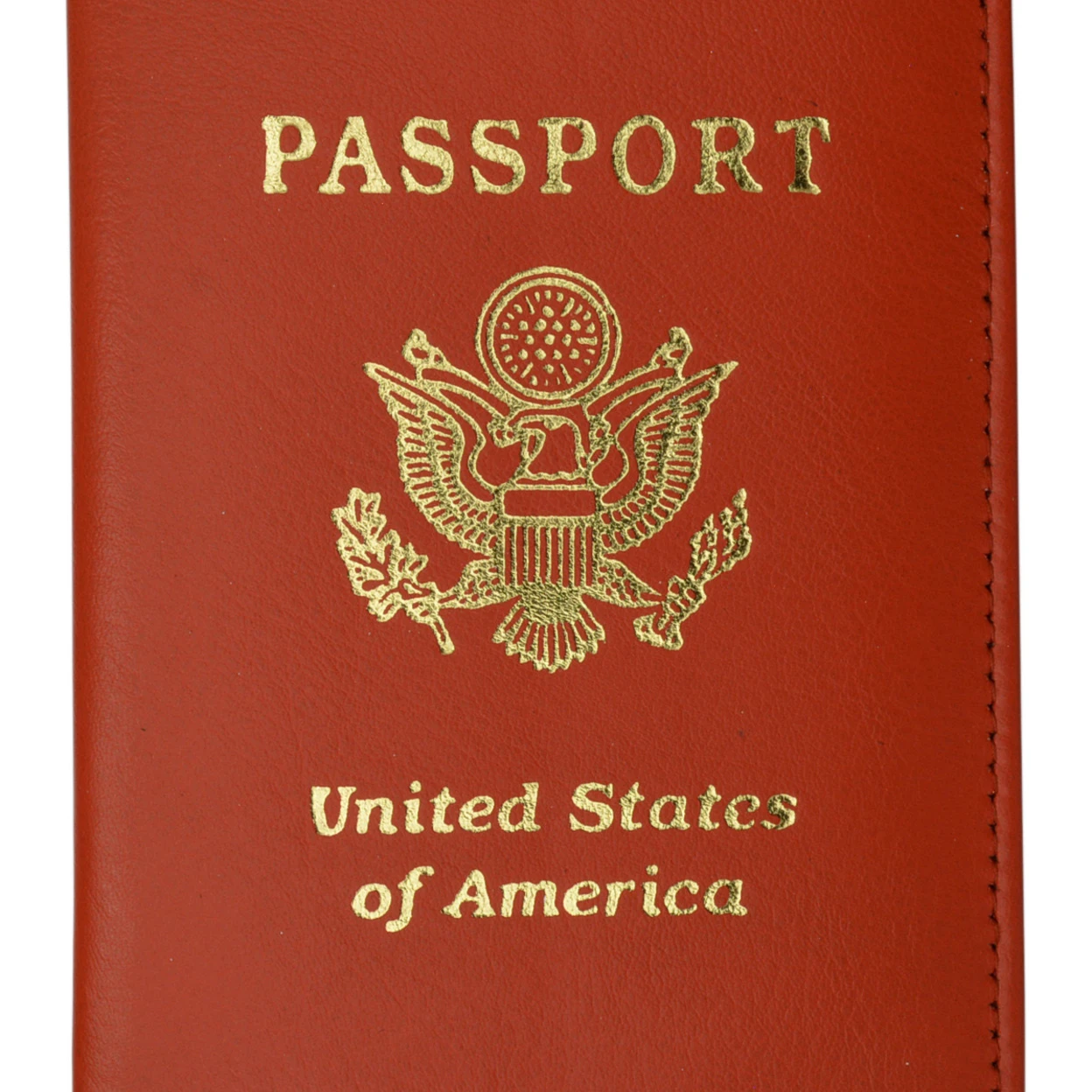 Genuine Leather USA Passport Wallet Holder Cover for Travel |
