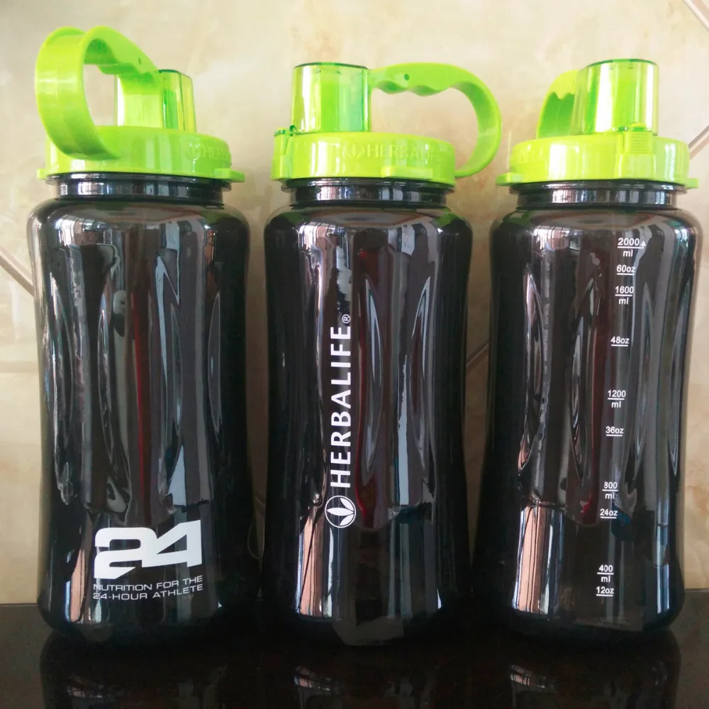 1L/2L/2000 мл черный большой размер портативное пространство Herbalife питание 24 часа