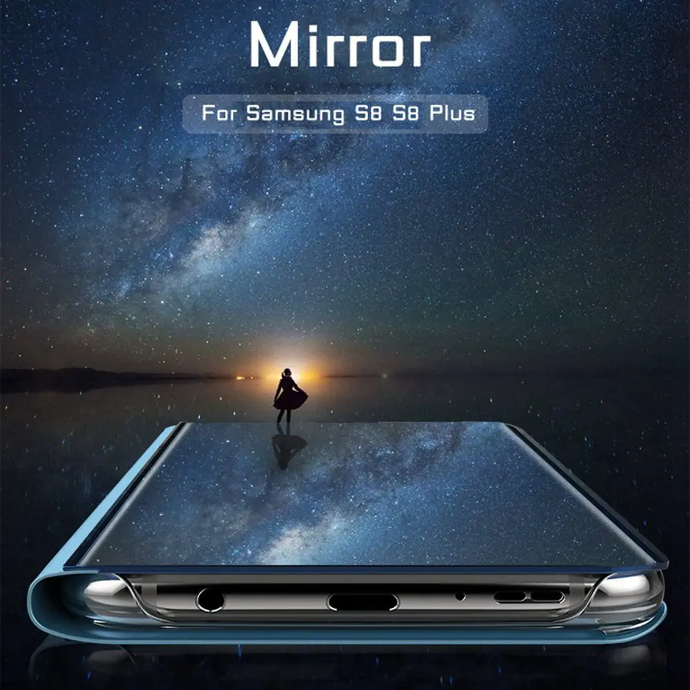 KISSCASE Mirror Holder Phone Case For Samsung Galaxy S9 j5 2017 j7 J6 J8 2018 Cover A8 A7 Stander | Мобильные телефоны и